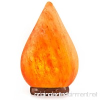 Crystal Allies Gallery: CA SLS-DROP-14cm Natural Himalayan Drop Salt Lamp on Wood Base with Cord  Light Bulb & Authentic Crystal Allies Info Card - B01AMJ7AYW