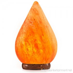 Crystal Allies Gallery: CA SLS-DROP-14cm Natural Himalayan Drop Salt Lamp on Wood Base with Cord Light Bulb & Authentic Crystal Allies Info Card - B01AMJ7AYW