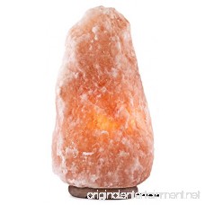 CRYSTAL DECOR 13” to 14” 20-25 lbs Dimmable Hand Crafted Natural Himalayan Salt Lamp On Wooden Base - B013V9AYAW