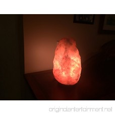 Himalayan Glow Hand Carved Natural Crystal Air Purifying Himalayan Salt Lamp on Wood Base with UL-approved Cord and 15-Watt Light Bulb (7 inch 5 to 8 lbs) - B01LBWC3L4