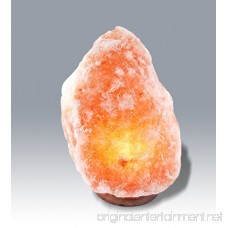 Himalayan Salt Lamp(7-13 lbs) Hand Carved Glow Natural Crystal Rock Lamp with Wood Base 2 Bulbs and Dimmer Switch for Office Decorations Air Purifies - B019Q5FEL4