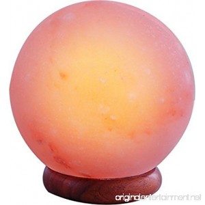 Magic Salt Salt Lamp Large Size Salt Lamp Round Shape (7 to 10 lbs) Great Night lamp and Decor for Bedroom- Bulb and Power Cord Included- Special Cut Neem Wood Base - Salt Rock Lamp- Crystal Lamp - B07D32S7F5