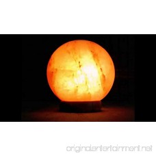 Magic Salt USB Natural Himalayan Round Shape Salt Lamp - Pink Hand Carved Glow Rock Lamps with Wood Base Included USB Electric Wire Salt lamp Authentic - B07D322GR4