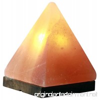 Natural Himalayan Pyramid Salt Lamp Ionic Air Purifier with on/off cord and Wooden Base - B01HTTTYEM