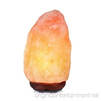 Pink Himalayan Salt Lamp - Handcrafted Crystal Table and Night Light - Genuine Neem Wood Base - 6-8 Pounds  8" x 5" - ETL Certified - by Mason Mills - B07B3H9GFD