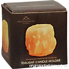 Pure Himalayan Salt Works 308471 Tea Light Candle Holder - 2lbs 4.3 x 4.3 x 4 - B015U9W9RW