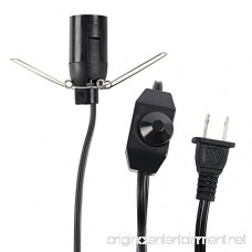 qiaopu salt lamp cord original replacement cord with dimmer switch Original Replacement Cord with Dimmer Switch - UL Listed 6 Feet Long 110V US Standard - B075PLQ9VD