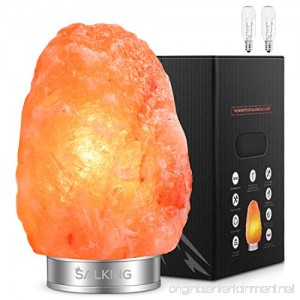 Salking Himalayan Crystal Salt Lamp Hand Carved Pink Hymalain Salt Rock Lamps with Upgraded Stainless Steel Touch Control Dimming Base 7-11 lbs Himilian Salt Night Light Natural Decorations & Gifts - B07D9KJJCQ