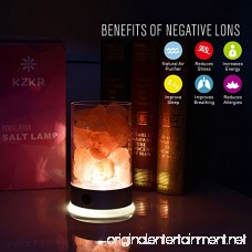 Salt Lamps KZKR New Natural Himalayan Crystal Rock Pink Salt Lamp large 3 to 4 lbs with Backlight Base Electric Wire Bulb 12V - B07416MX74