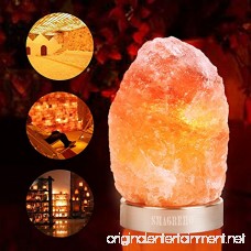 SMAGREHO Natural Himalayan Salt Lamp with Stainless Steel Base(3-5lbs) - B01MPWGNWF