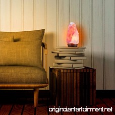 Super Magical 4-6lb Himalayan Salt Lamp on Wood Base w/UL-Approved Dimmer 6-ft Cord and Extra Bulb - B072NNM38Y