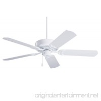 Emerson Ceiling Fans CF654WW Sea Breeze 52-Inch Indoor Outdoor Ceiling Fan  Wet Rated  Light Kit Adaptable  Appliance White Finish - B0014A4JRK
