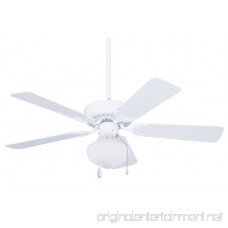 Emerson Ceiling Fans CF742PFWW Summer Night Indoor Outdoor Ceiling Fan Damp Rated 42-Inch Blades Light Kit Adaptable Appliance White Finish - B0014A6JSW
