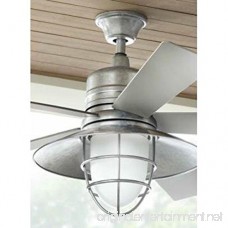 Generic Home Decorators Collection Grayton 54 in. LED Indoor/Outdoor Galvanized Ceiling Fan with Light Kit and Remote Control - B07BMBBNJJ