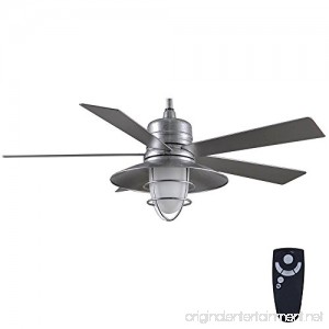 Generic Home Decorators Collection Grayton 54 in. LED Indoor/Outdoor Galvanized Ceiling Fan with Light Kit and Remote Control - B07BMBBNJJ