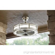 Home Decorators Collection Brette 23 in. LED Indoor/Outdoor Brushed Nickel Ceiling Fan - B01GDOHPJK