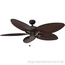 Honeywell Palm Island 52-Inch Tropical Ceiling Fan with 4 Sunset Shade Lights Five Palm Leaf Blades Indoor/Outdoor Oil-Rubbed Bronze - B00KGKEXWU