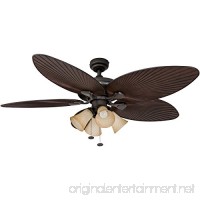 Honeywell Palm Island 52-Inch Tropical Ceiling Fan with 4 Sunset Shade Lights  Five Palm Leaf Blades  Indoor/Outdoor  Oil-Rubbed Bronze - B00KGKEXWU