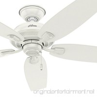 Hunter Fan 52" Indoor/Outdoor Ceiling Fan in Fresh White  5 blade - Rust Resistant (Certified Refurbished) - B06XNR37Y7