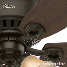 Hunter Fan Company 53327 52 Builder Low Profile New Ceiling Fan with Light Bronze - B01CDFYO9W