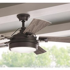 Westerleigh 54 in. Integrated LED Indoor/Outdoor Natural Iron Ceiling Fan with Light Kit and Remote Control - B0792N4MJR