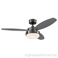Westinghouse 7876400 Alloy 42-Inch Gun Metal Indoor Ceiling Fan Light Kit with Opal Frosted Glass - B004SCFC2W