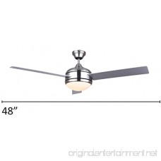 Canarm LTD Calibre BPT 48 Frosted Glass 1 Bulb Light Kit 48-Inch Ceiling Fan with 3 Blades Grey/White - B002EVPNWI