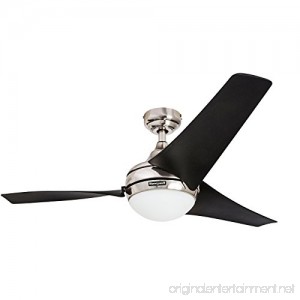 Honeywell Ceiling Fans 50195 Rio 52 Ceiling Fan with Integrated Light Kit and Remote Control Brushed Nickel - B00KGKF47S