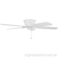 Honeywell Glen Alden 52-Inch Ceiling Fan Hugger/Flush Mount Low Profile Five White/Maple Reversible Blades White - B00KGKF2NE