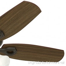 Hunter 52107 Builder Small Room 42-Inch New Bronze Ceiling Fan with Five Brazilian Cherry/Harvest Mahogany Blades and a Light Kit - B00I5WSUPM