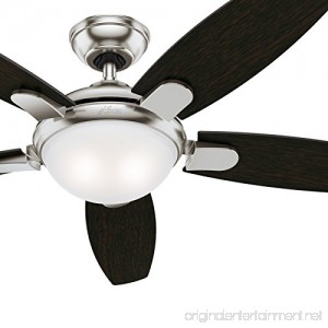Hunter 54 in. Contemporary Ceiling Fan in Brushed Nickel with LED Light and Remote Control (Certified Refurbished) - B07BFHF57L