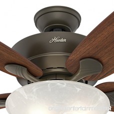 Hunter Fan 60 Great Room Ceiling Fan in New Bronze with Swirled Marble Glass Light Kit 5 Blade (Certified Refurbished) - B01N7T7P35