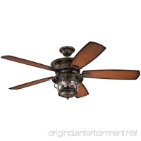 Westinghouse 7800000 Brentford 52-Inch Aged Walnut Indoor/Outdoor Ceiling Fan  Light Kit with Clear Seeded Glass - B00JK5D486