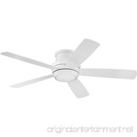 Craftmade Flush Mount Ceiling Fan with LED Light and Remote TMPH52W5 Tempo 52 Inch White Hugger Fan - B01D679K0E
