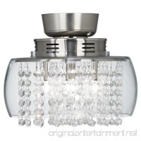 Possini Euro Design Crystal 11" Round Ceiling Fan Light Kit - B007Y5WRNC