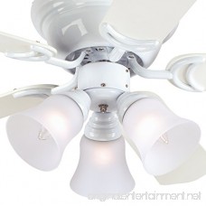 Westinghouse 7215000 Traditional Contempra Trio 42 inch White Indoor Ceiling Fan Light Kit with Frosted Glass - B01N4DJ5E1