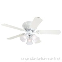 Westinghouse 7215000 Traditional Contempra Trio 42 inch White Indoor Ceiling Fan  Light Kit with Frosted Glass - B01N4DJ5E1
