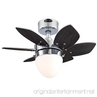 Westinghouse 7864400 Origami Single-Light 24-Inch Reversible Six-Blade Indoor Ceiling Fan  Chrome with Opal Frosted Glass - B004SCFCDQ