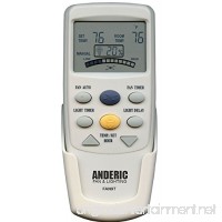 Anderic Replacement FAN-9T with FAN TIMER key Thermostatic Remote Control for Hampton Bay Ceiling Fans - FAN9T (FCC ID: L3HFAN9T  PN: FAN9T) - B06XDJYGTV