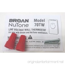 Broan NuTone 70TW Wall Thermostat for Fans - White - B002DZDW9Q