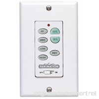 Fanimation C23 White Wall Control for Fan and Light  3 Speeds and Reversing - B00KSO8HC6