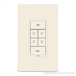 Insteon 2334-235 Keypad Dimmer with 6 Buttons  Light Almond - B00GAC61RI
