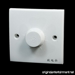 Wall Panel Fan Speed Control Switch White By FemiaD - B07B8ZXM3M